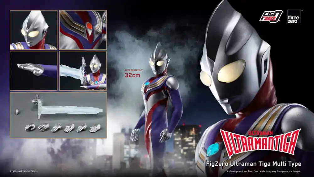 Ultraman Tiga FigZero akcijska figura 1/6 Ultraman Tiga Multi Type 32 cm fotografija proizvoda