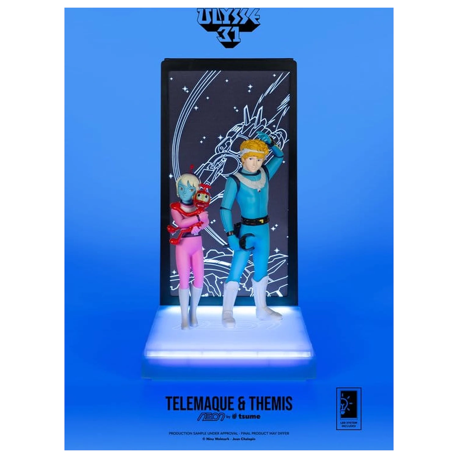 Ulysse 31 Neon figura 1/9 Telemachus & Themis 20 cm fotografija proizvoda
