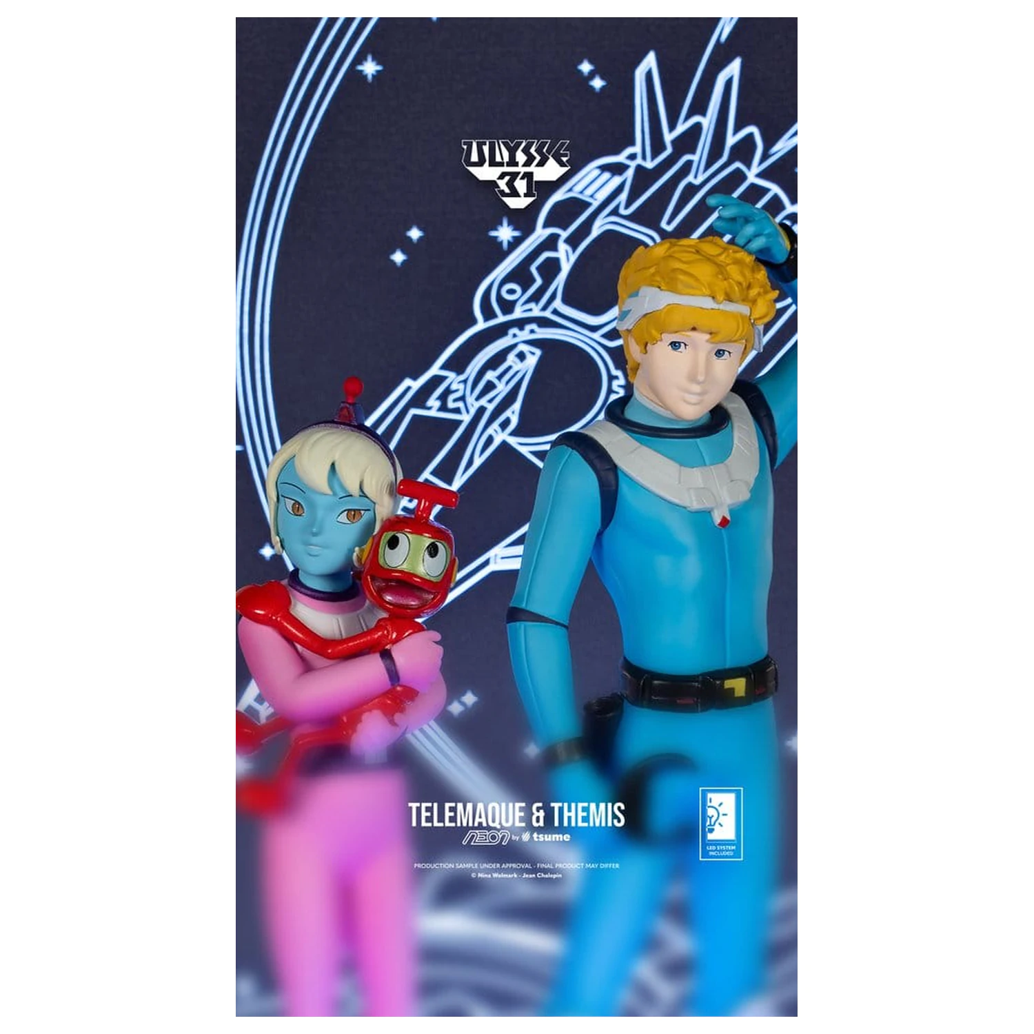 Ulysse 31 Neon figura 1/9 Telemachus & Themis 20 cm fotografija proizvoda