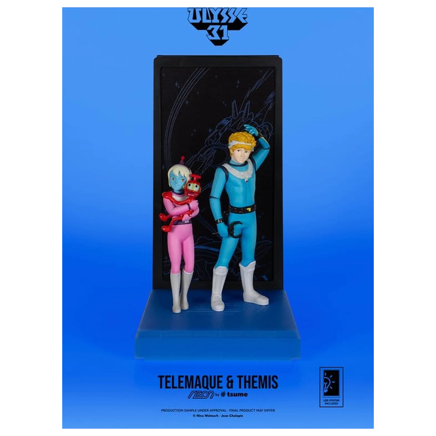 Ulysse 31 Neon figura 1/9 Telemachus & Themis 20 cm fotografija proizvoda