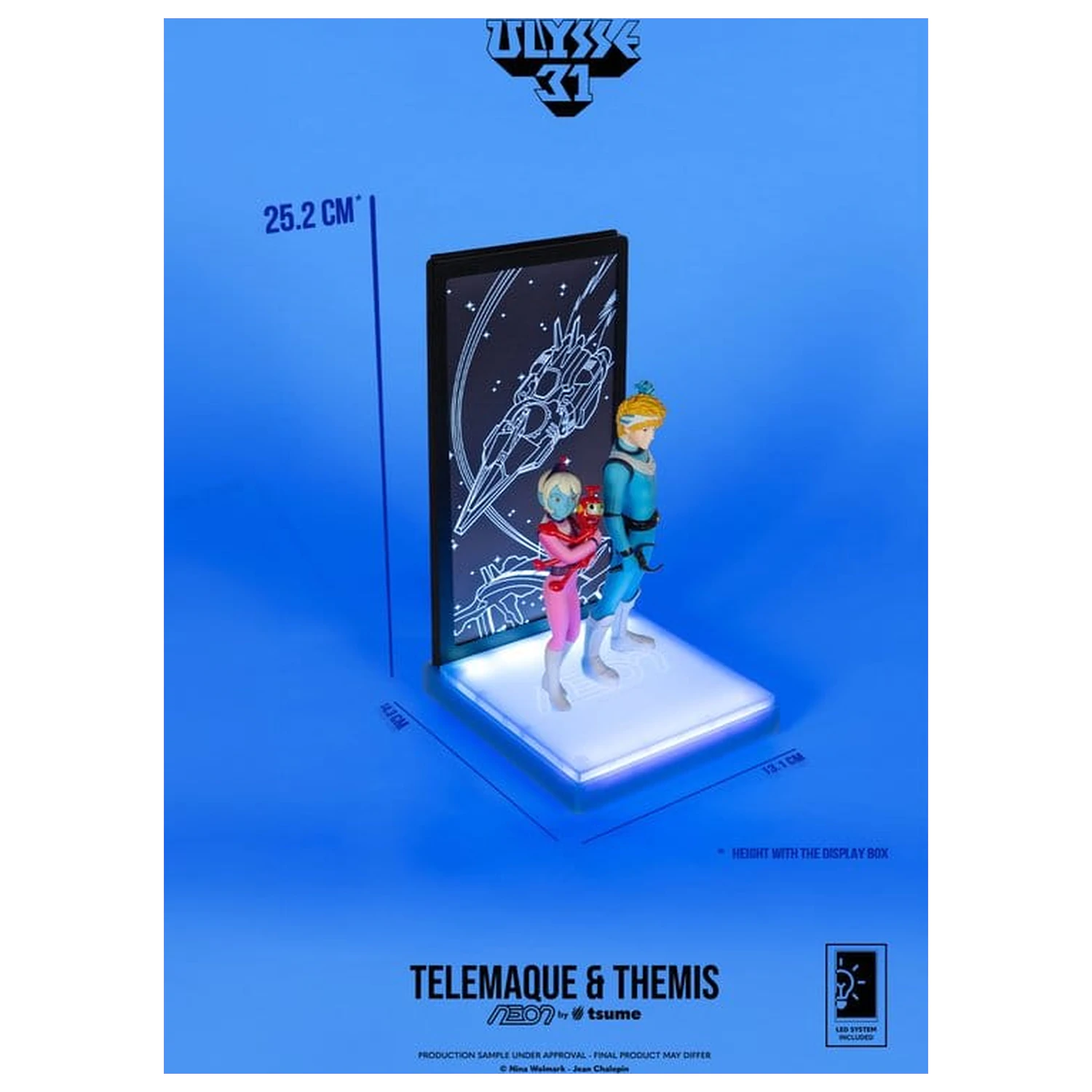 Ulysse 31 Neon figura 1/9 Telemachus & Themis 20 cm fotografija proizvoda