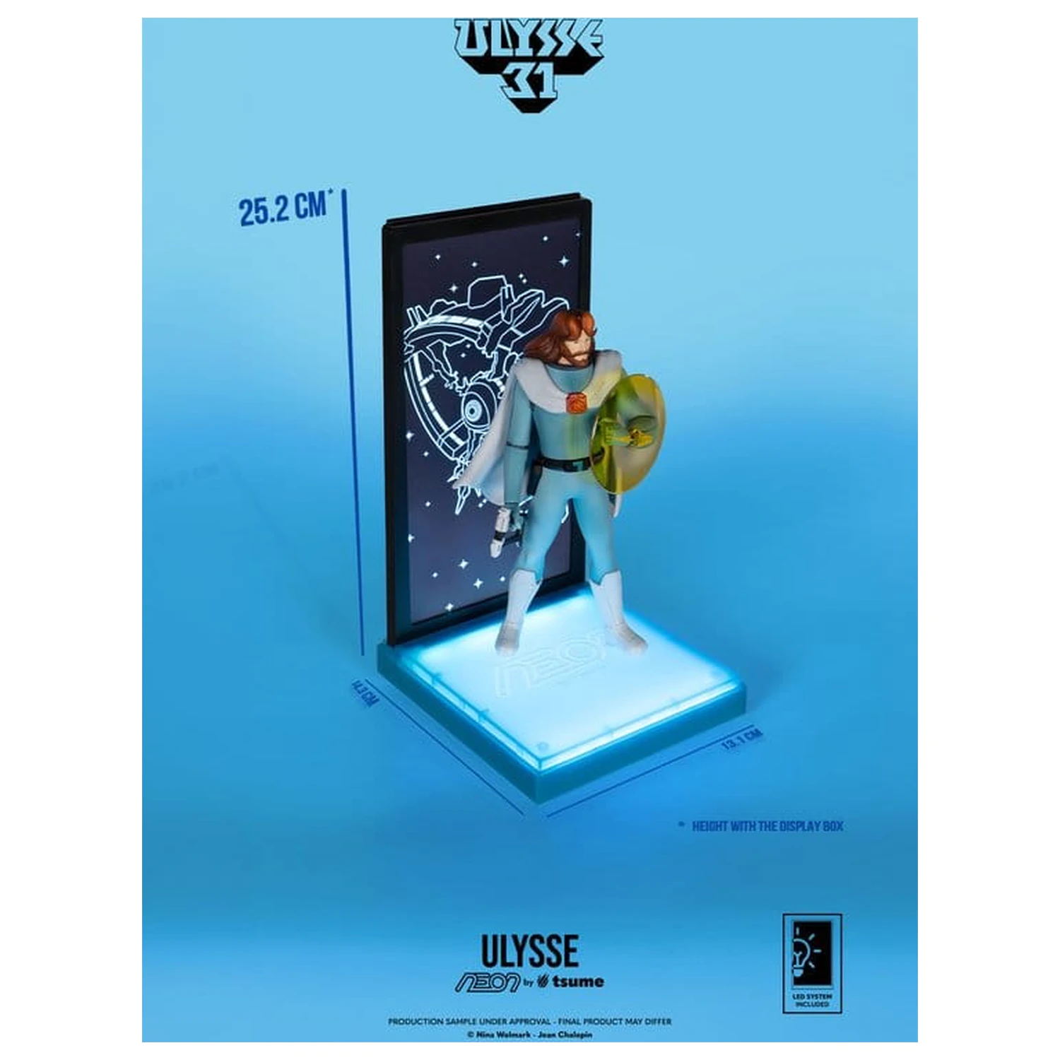 Ulysse 31 Neonska figura 1/9 Ulysse 20 cm fotografija proizvoda