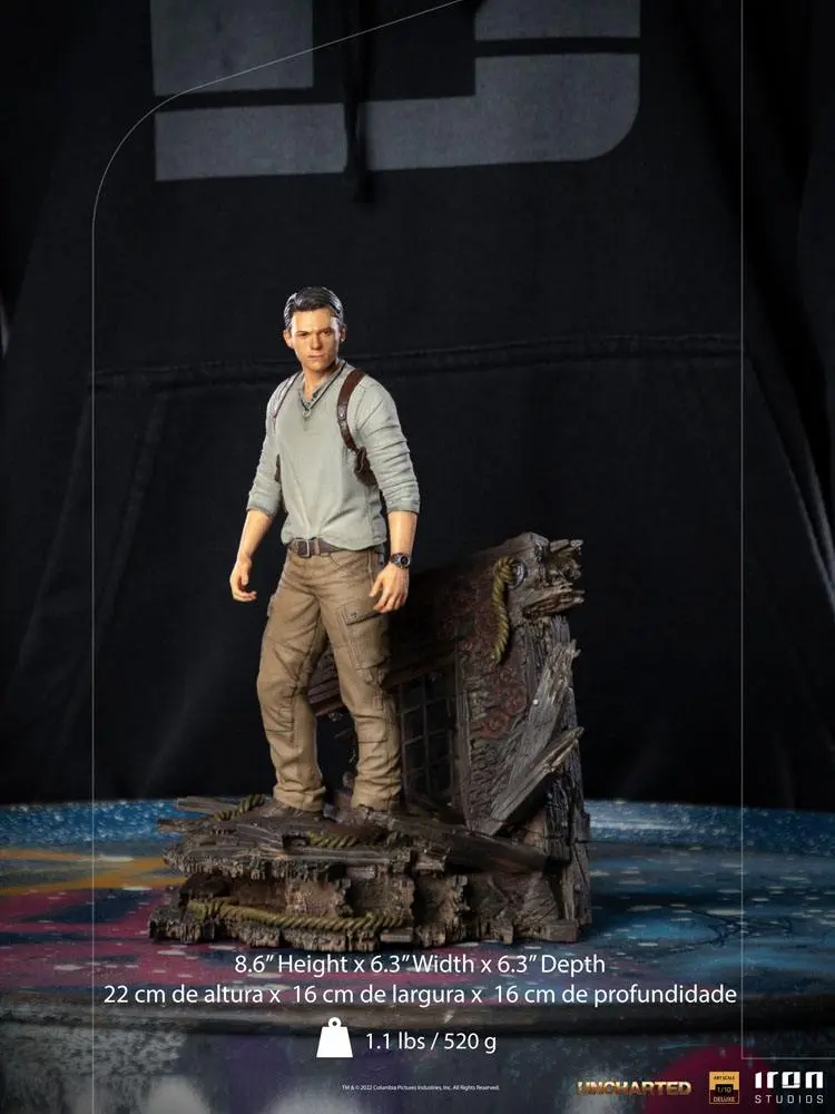 Uncharted Movie Deluxe Art Scale Statua 1/10 Nathan Drake 22 cm fotografija proizvoda