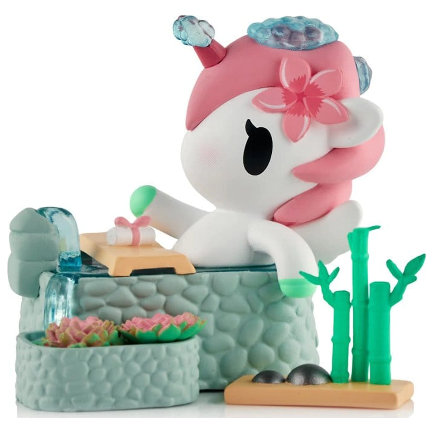 Unicorno Window Box Figura Spa Day Hot Springs Oasis 7 cm fotografija proizvoda