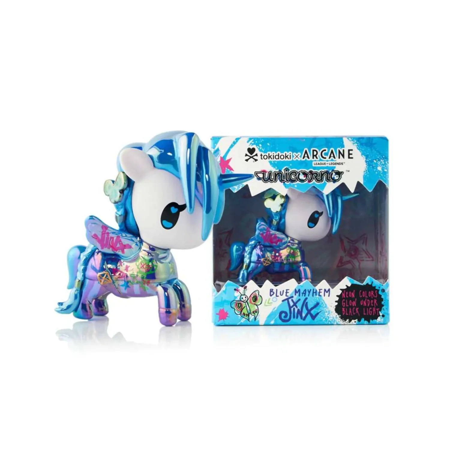Unicorno x Arcane Window Box figura Blue Mayhem JINX (Special Edition) 7 cm fotografija proizvoda