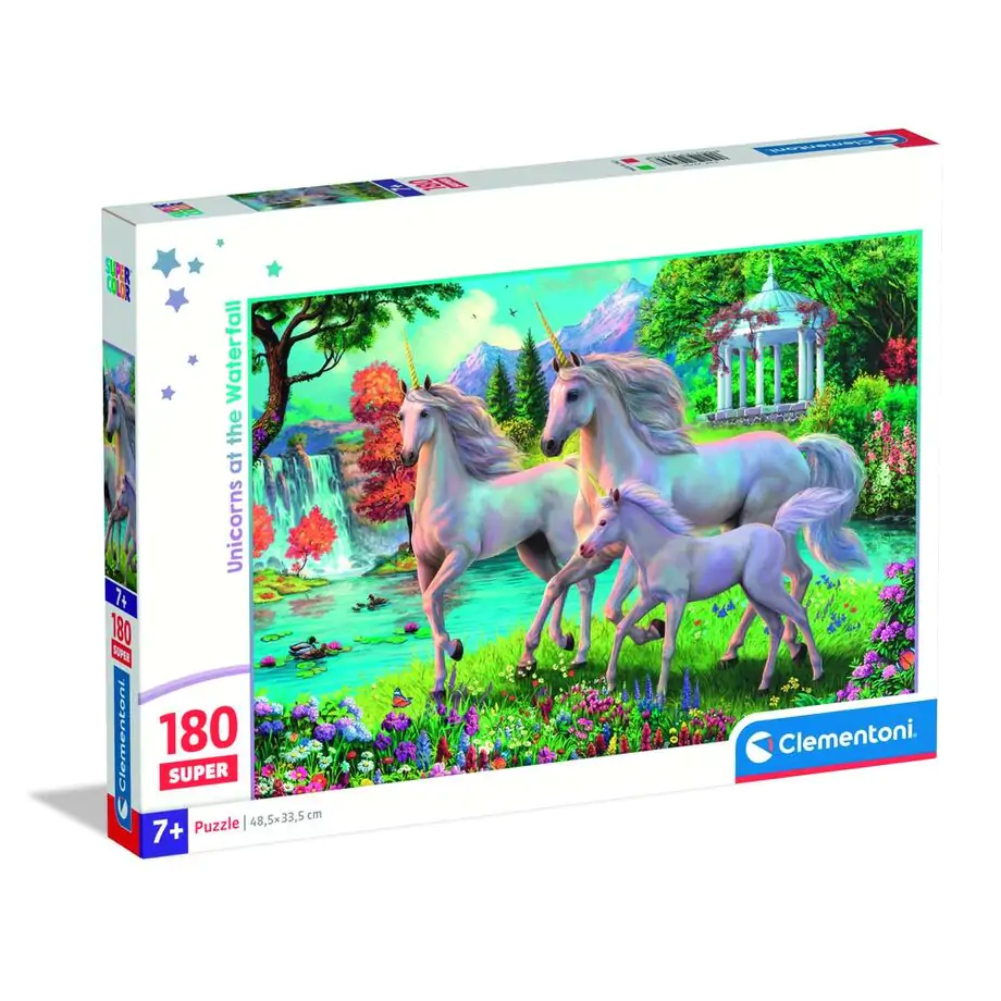 Unicorns at the Waterfall super puzzle 180 komada fotografija proizvoda