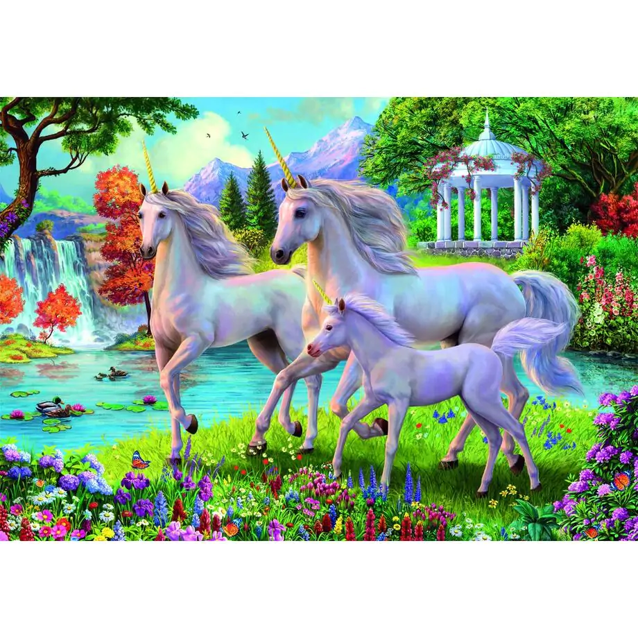 Unicorns at the Waterfall super puzzle 180 komada fotografija proizvoda