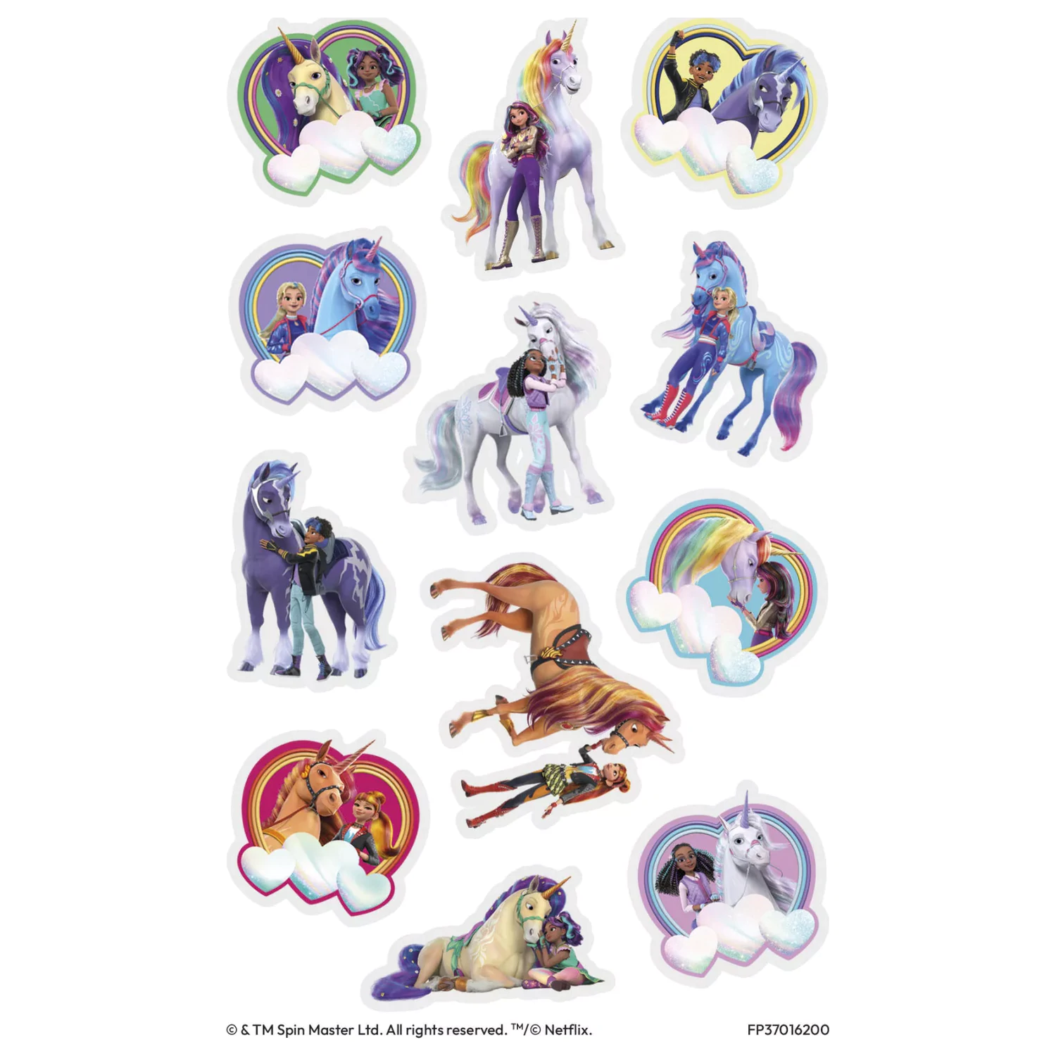 Unicorn Academy Heart Tattoos pakiranje od 12 komada fotografija proizvoda