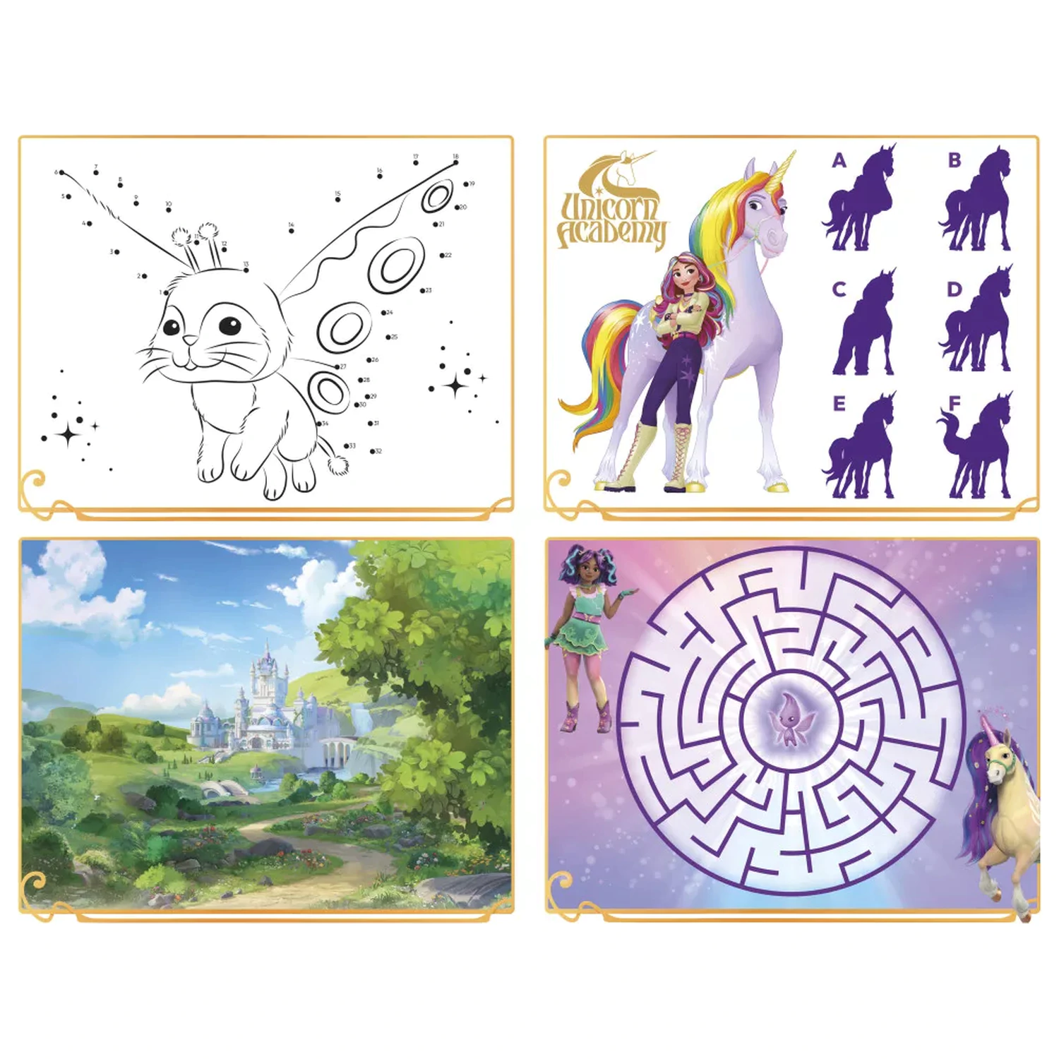 Unicorn Academy Super Set naljepnica s igračkom fotografija proizvoda
