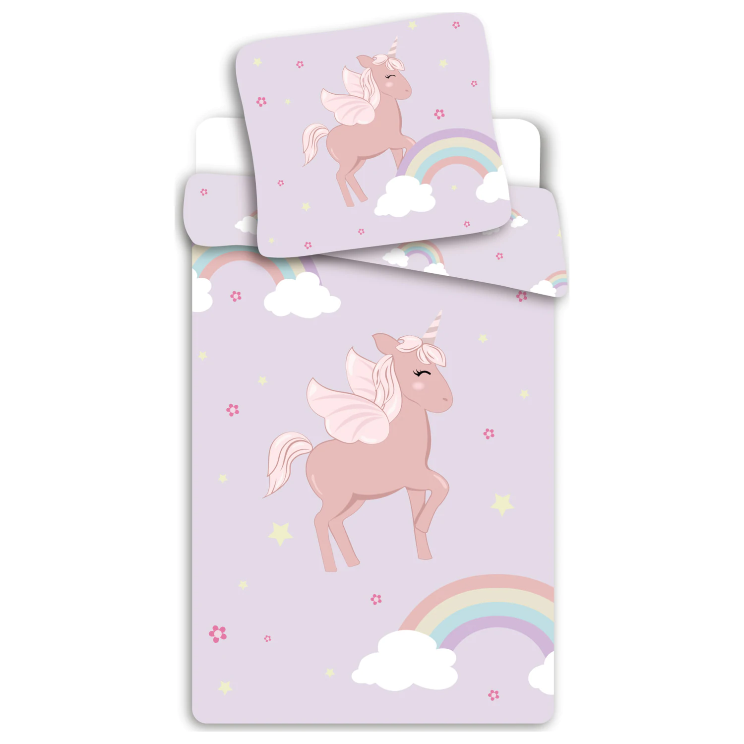Unicorn Cloudy Pink Navlaka za poplun fotografija proizvoda