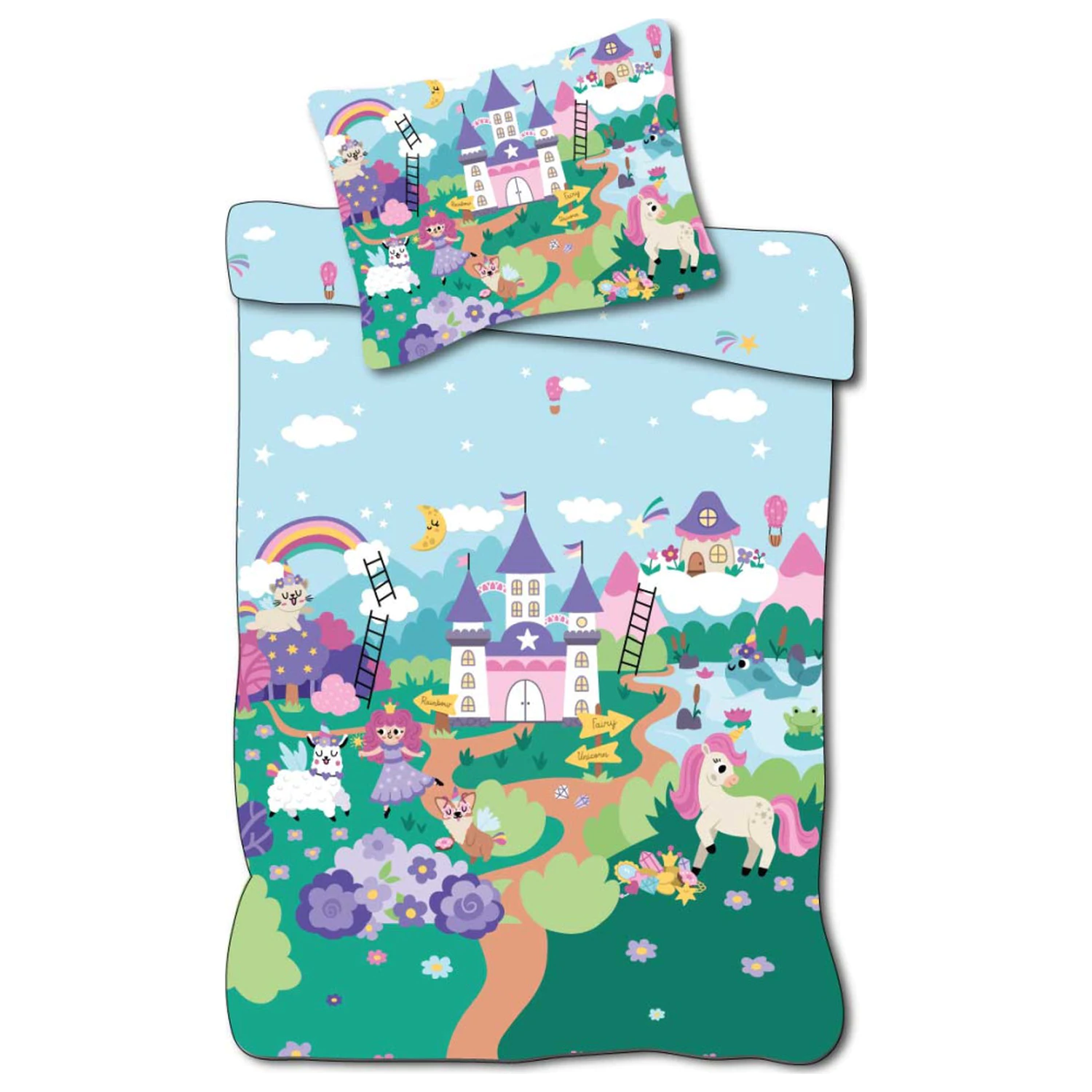 Unicorn Fairyland Dječja, Predškolski pokrivač za poplun fotografija proizvoda