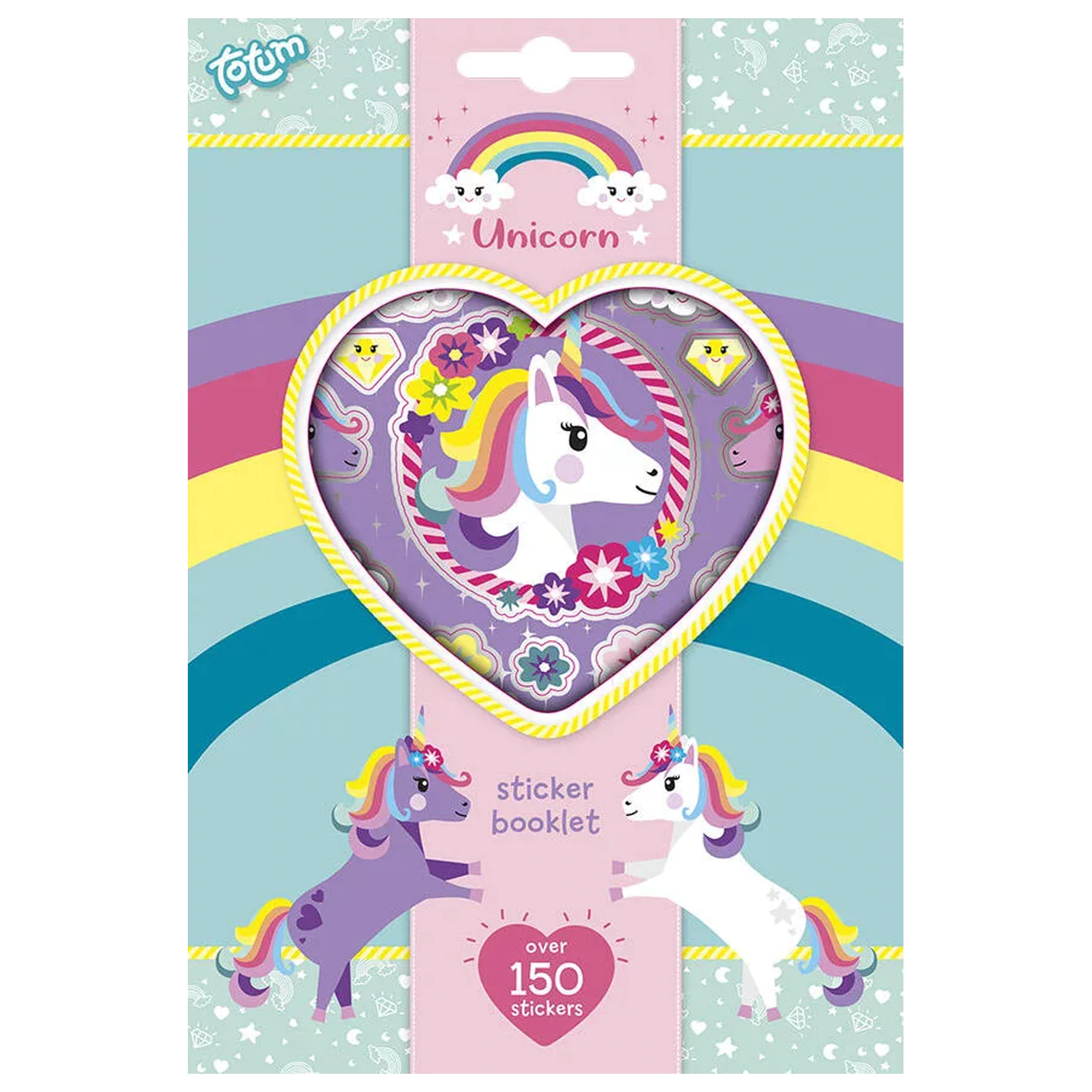 Unicorn Flower set naljepnica, 4 lista fotografija proizvoda