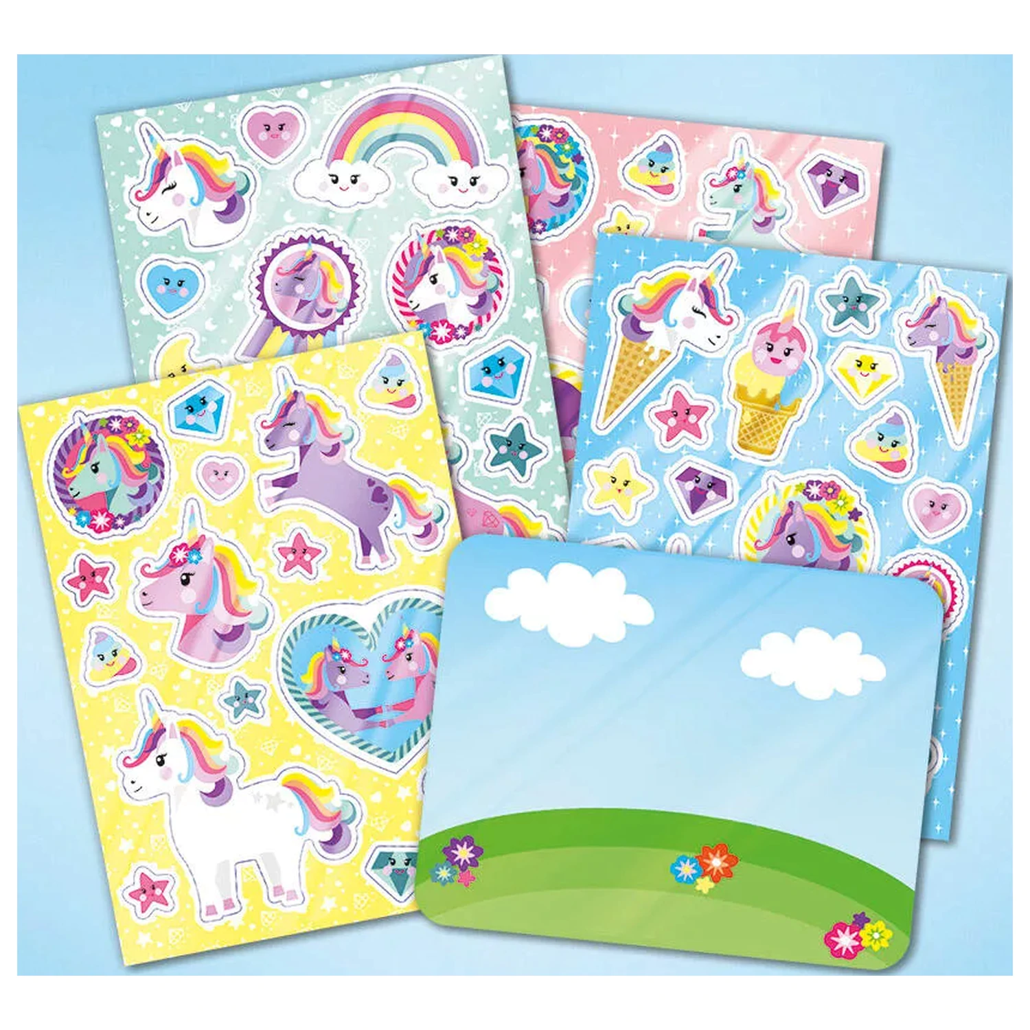 Unicorn Happy Window Cling Set fotografija proizvoda