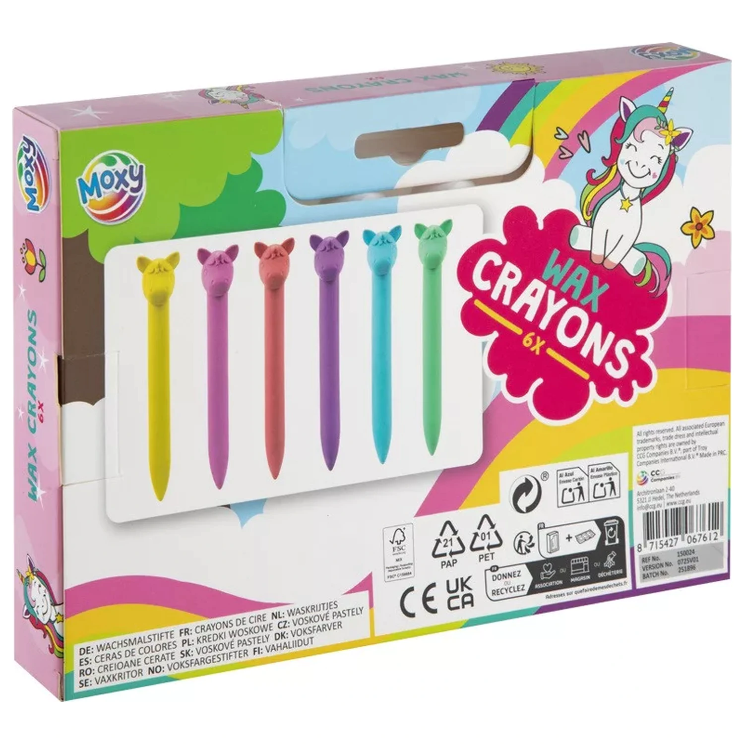 Unicorn Happy Shape Bojice, pakiranje od 6 komada fotografija proizvoda