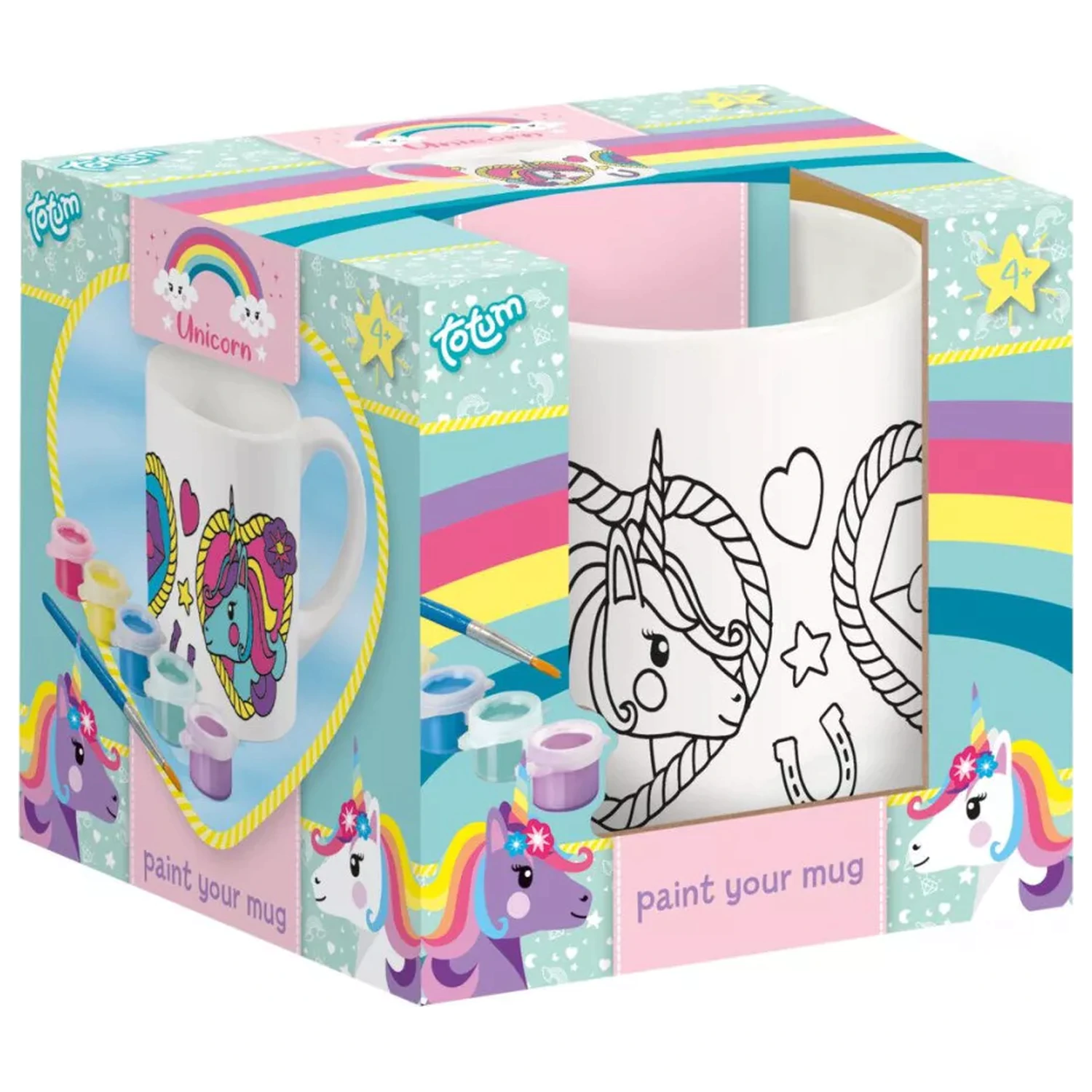 Unicorn Heart šalica od porculana za bojenje 235 ml fotografija proizvoda