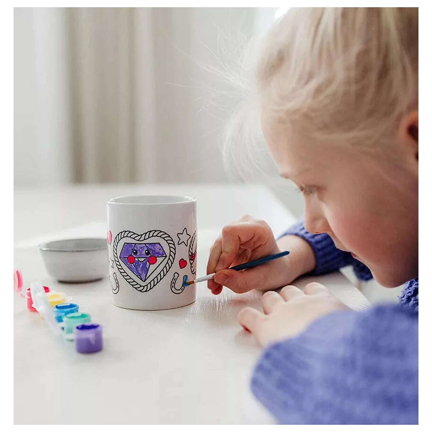 Unicorn Heart šalica od porculana za bojenje 235 ml fotografija proizvoda