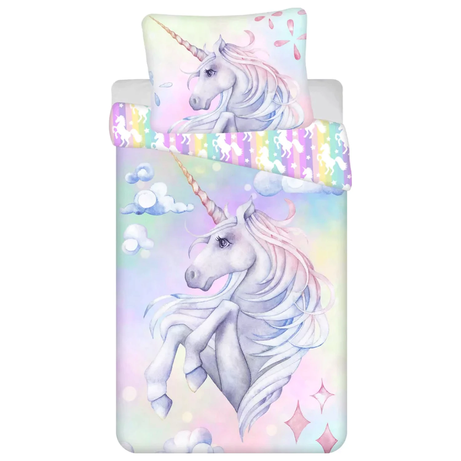 Unicorn Pastel Duga Navlaka za poplun fotografija proizvoda
