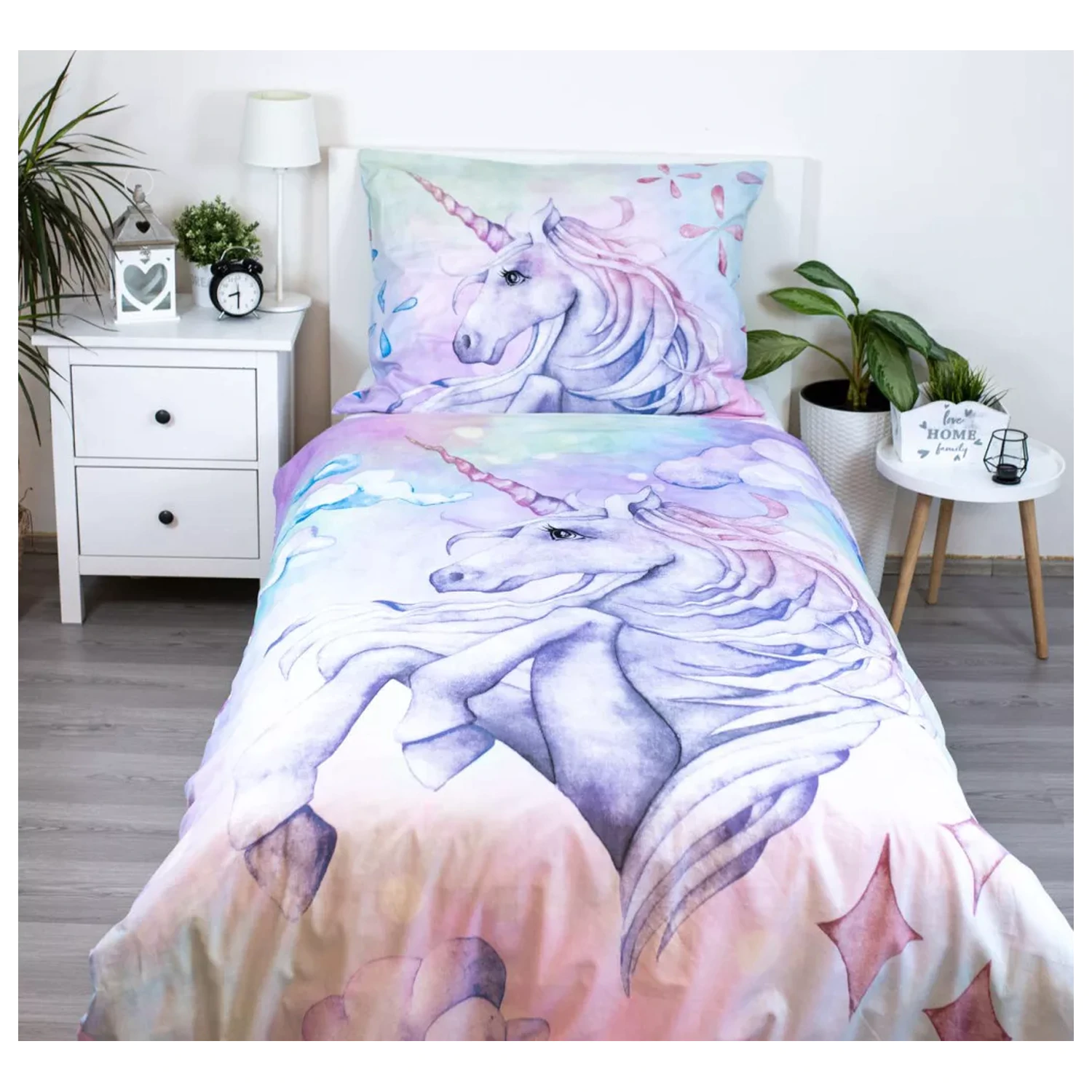 Unicorn Pastel Duga Navlaka za poplun fotografija proizvoda