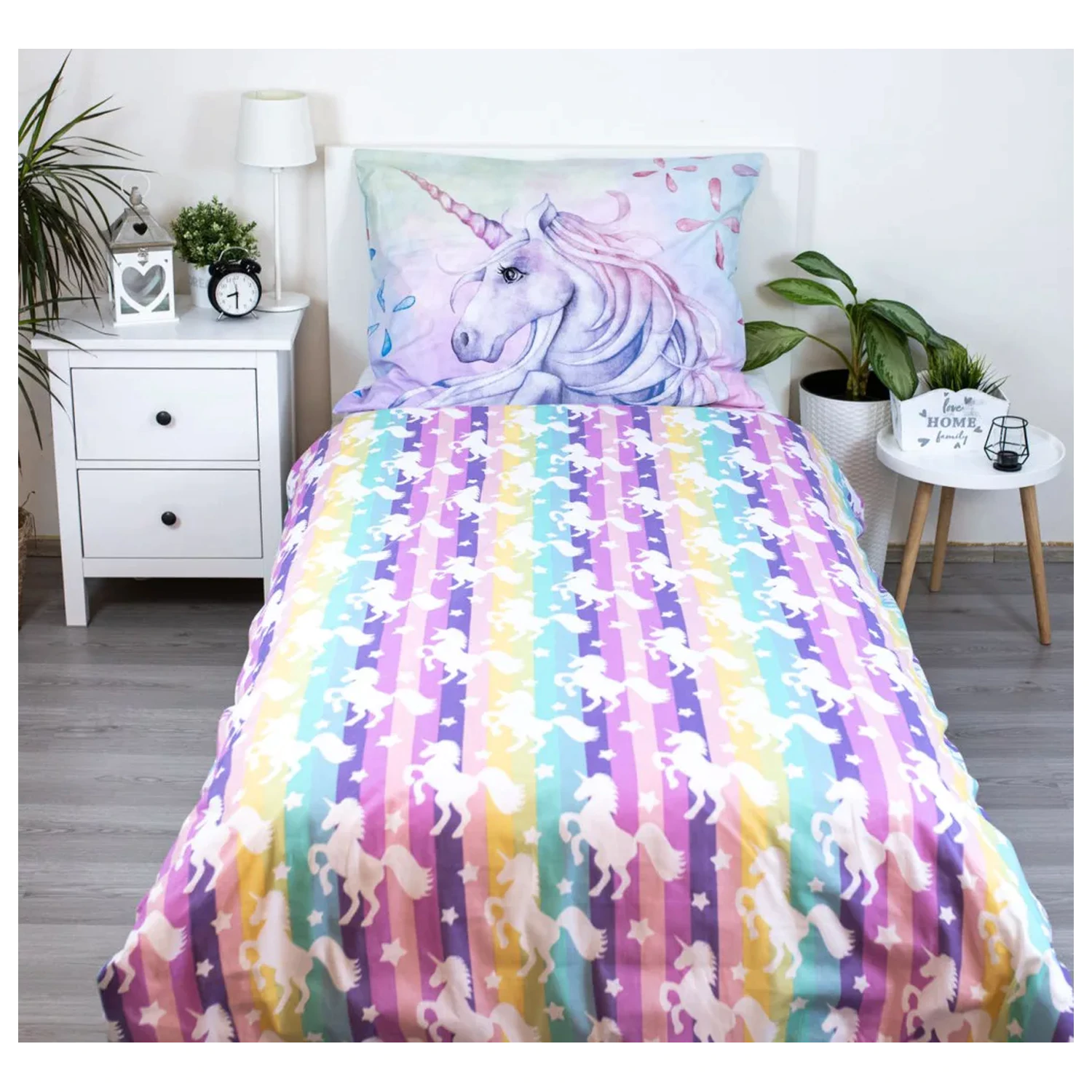 Unicorn Pastel Duga Navlaka za poplun fotografija proizvoda