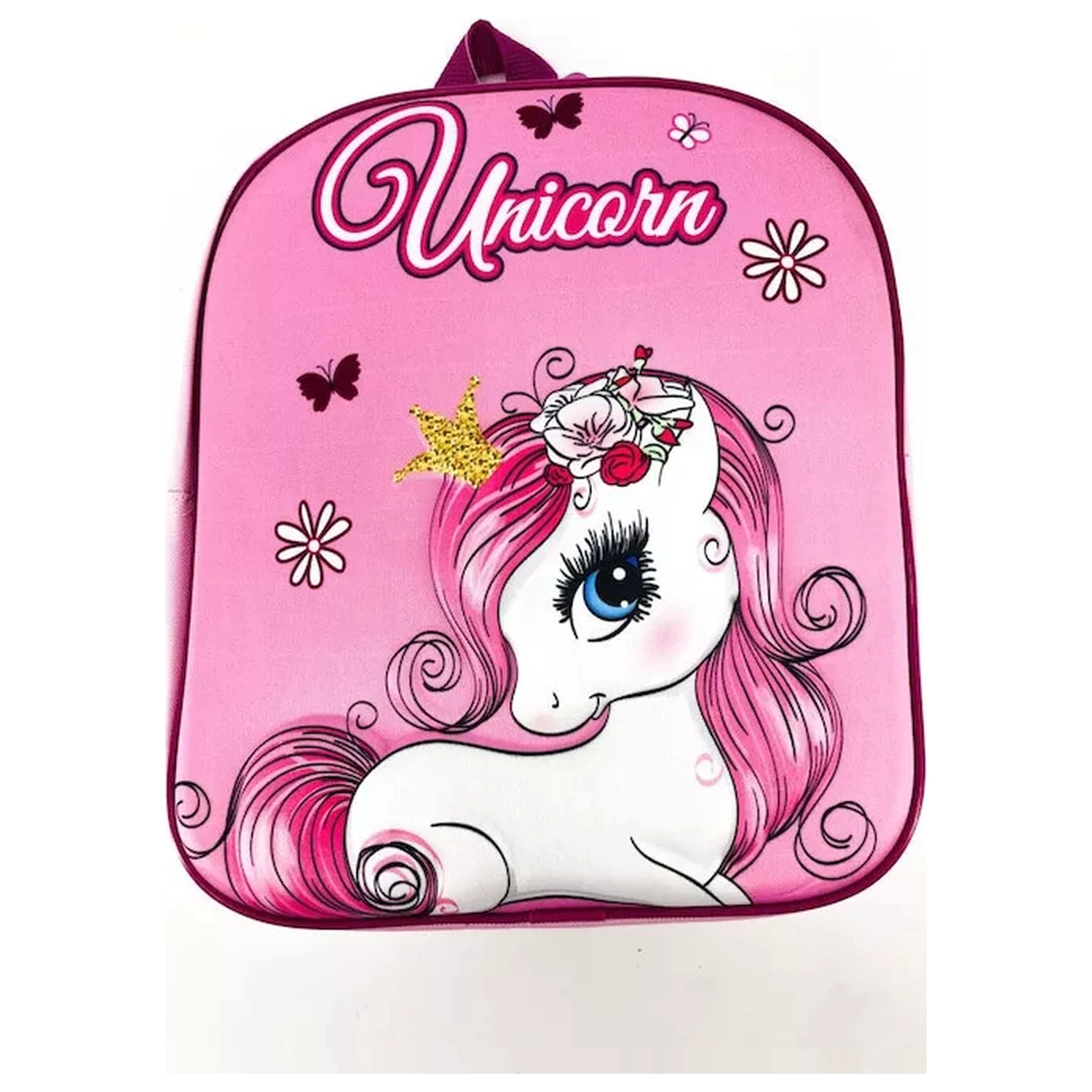Unicorn Pink Blossom 3D Ruksak, Torba 30 cm fotografija proizvoda