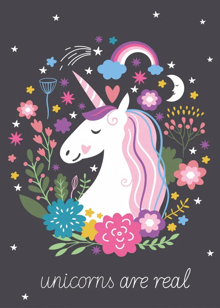 Unicorn deka od flisa 100x140 cm fotografija proizvoda