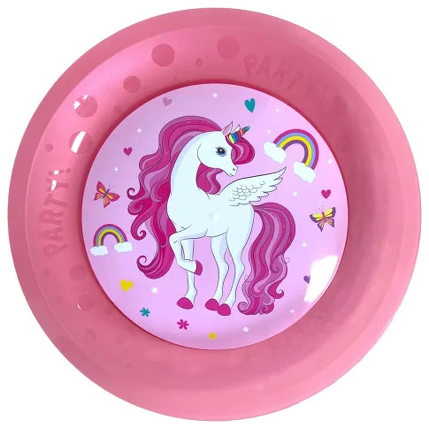 Unicorn Rainbow Colors mikro premium plastični ravni tanjuri, set od 4 komada, 21 cm fotografija proizvoda