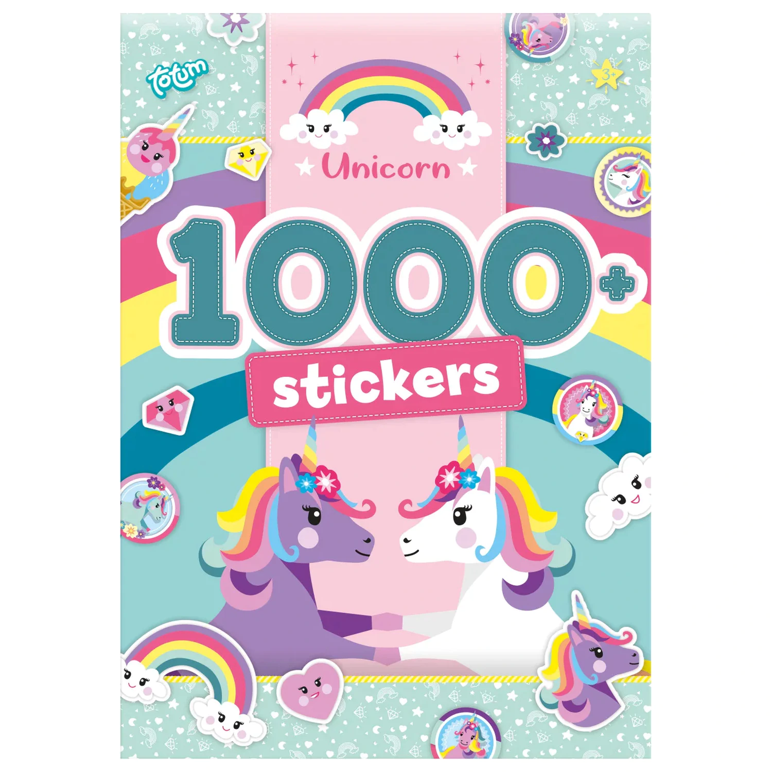 Unicorn Rainbow Naljepnice Pakiranje 1000 Komada fotografija proizvoda