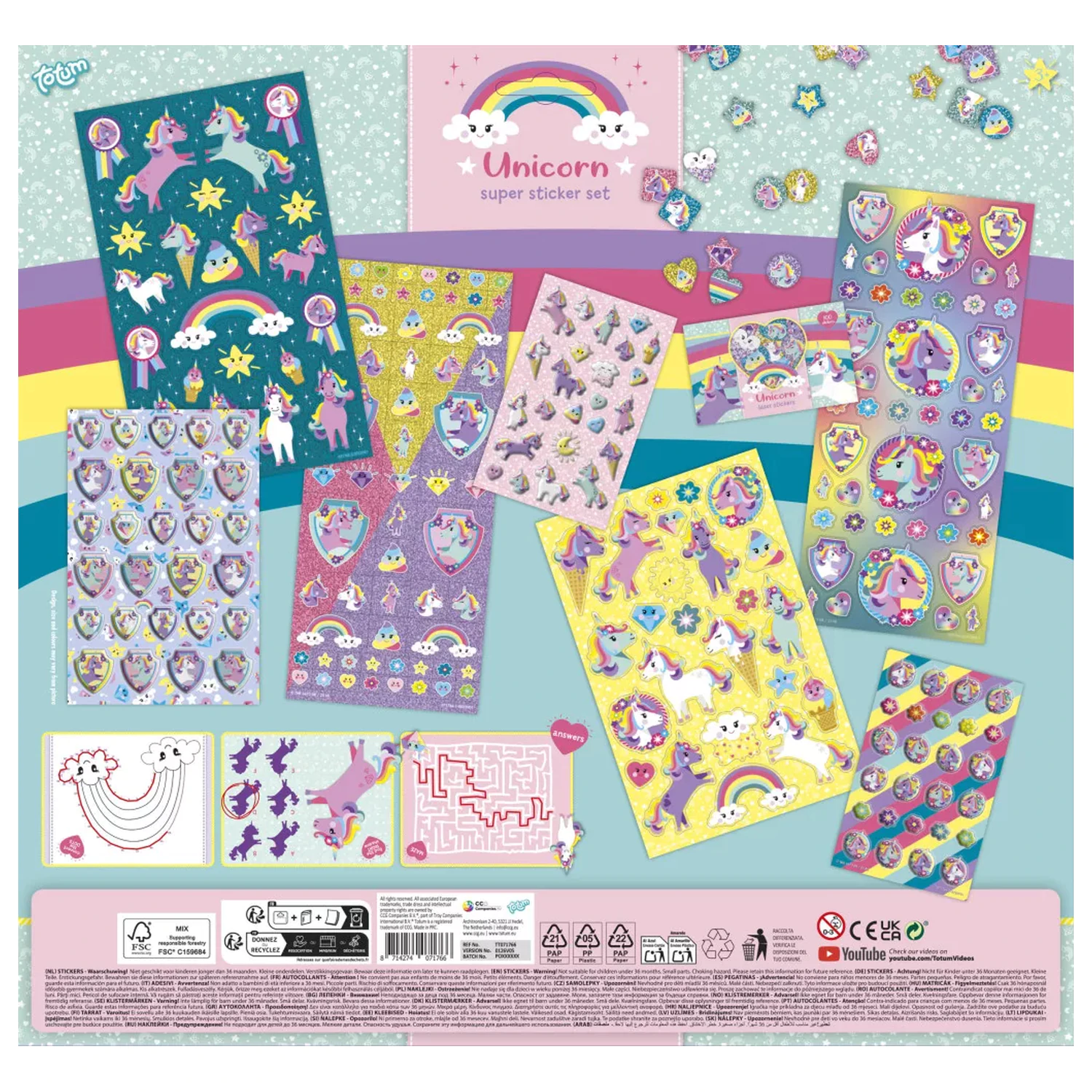 Unicorn Super Set Naljepnica fotografija proizvoda