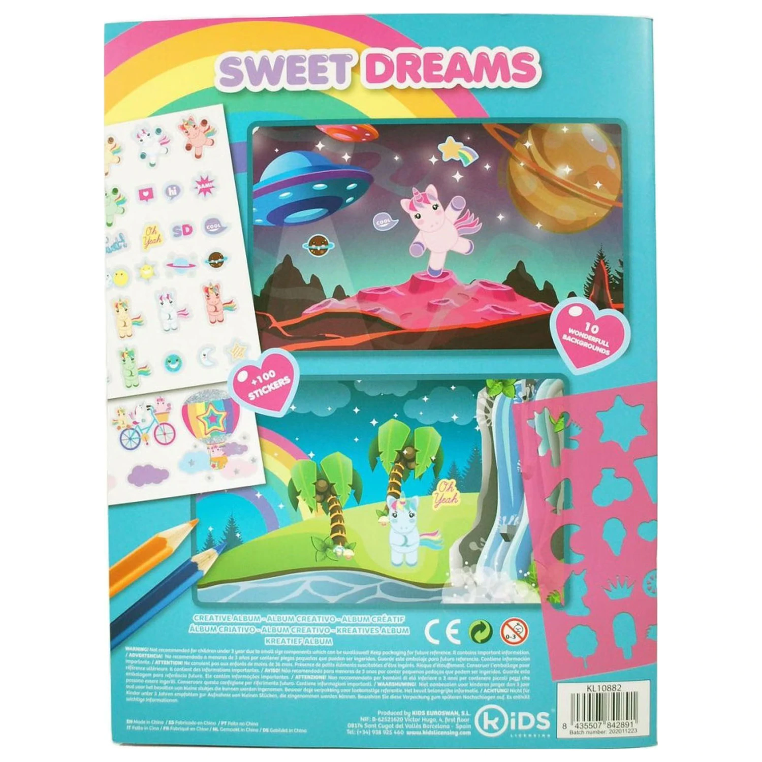 Unicorn Sweet Dreams Album sa 1000 Naljepnica fotografija proizvoda