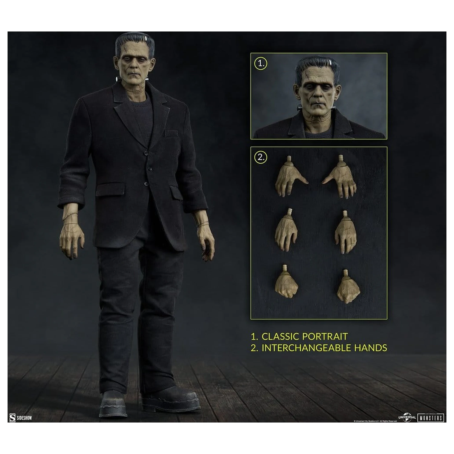 Universal Monsters akcijska figura 1/6 Frankenstein (Collector Edition) 33 cm fotografija proizvoda