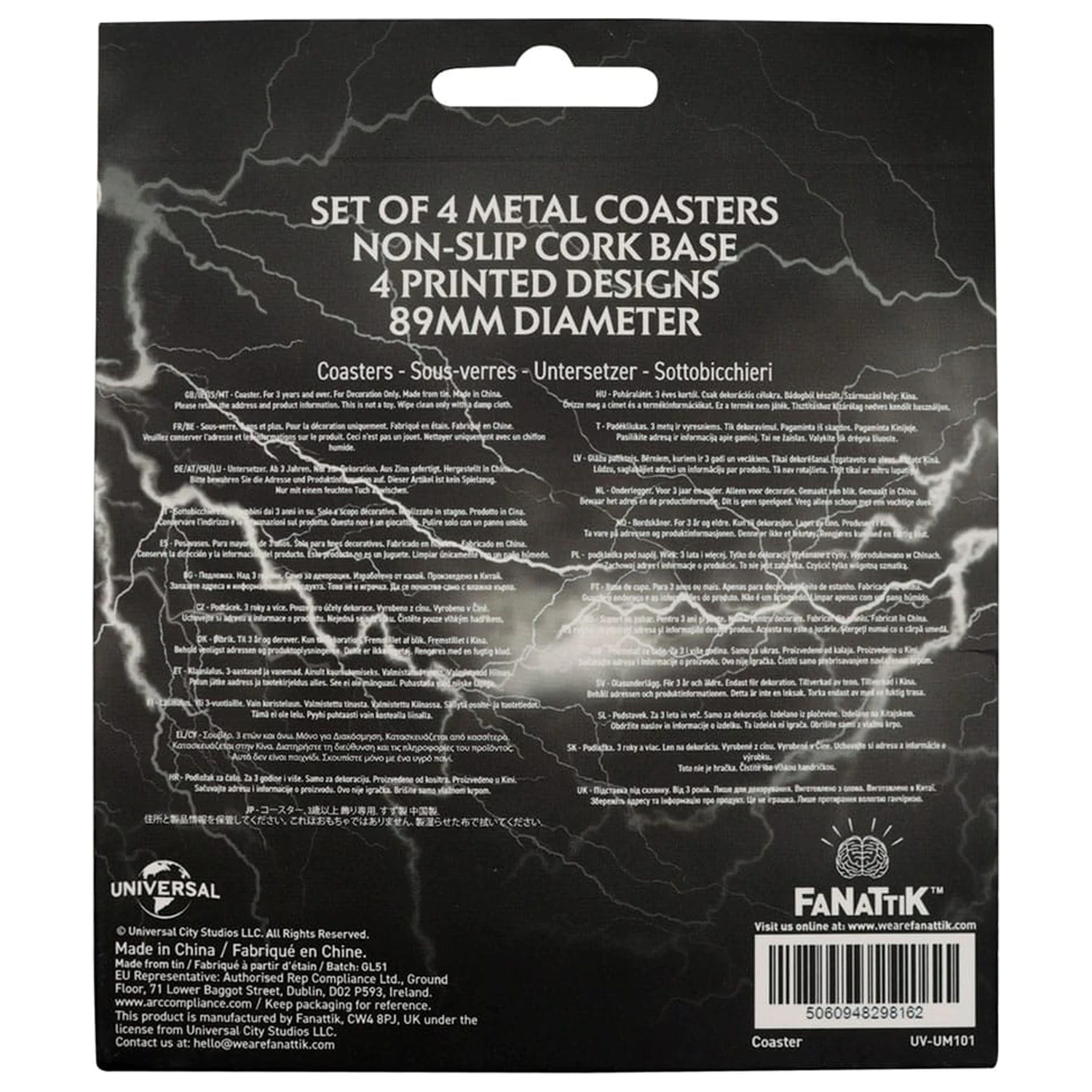 Universal Monsters podmetači 4 komada fotografija proizvoda