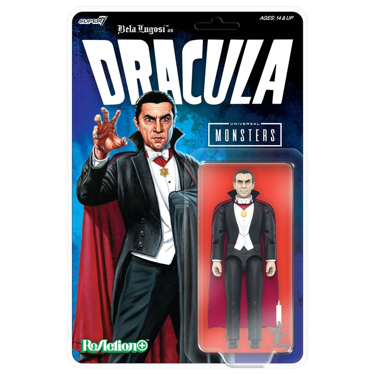 Universal Monsters ReAction+ akcijska figura Val 1 Dracula 10 cm fotografija proizvoda
