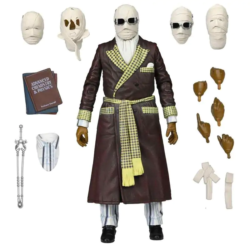 Universal Monsters The Invisible Man Ultimate Invisible Man Kemp House Color Version figura 18 cm fotografija proizvoda