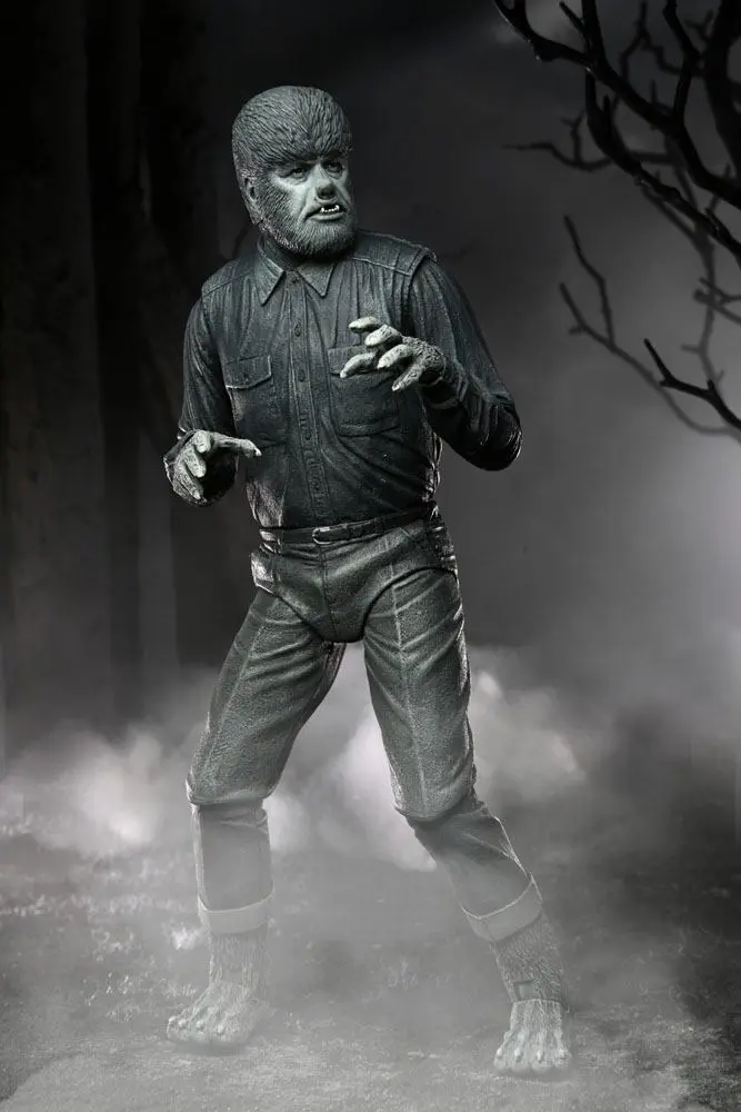 Universal Monsters akcijska figura Ultimate The Wolf Man (crno-bijela) 18 cm fotografija proizvoda