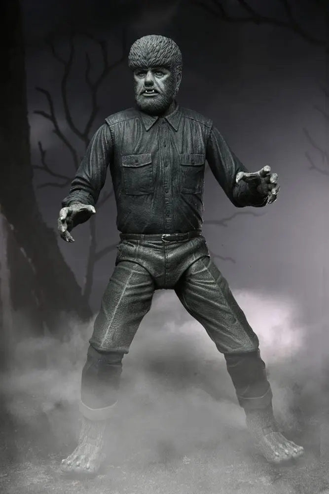 Universal Monsters akcijska figura Ultimate The Wolf Man (crno-bijela) 18 cm fotografija proizvoda
