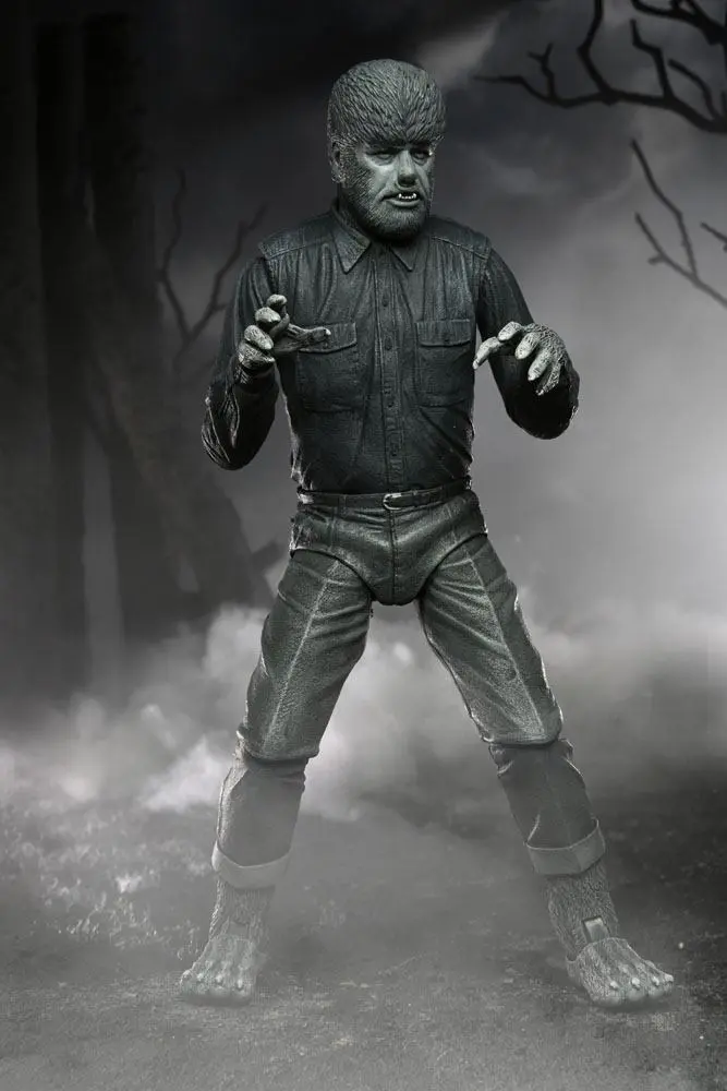 Universal Monsters akcijska figura Ultimate The Wolf Man (crno-bijela) 18 cm fotografija proizvoda