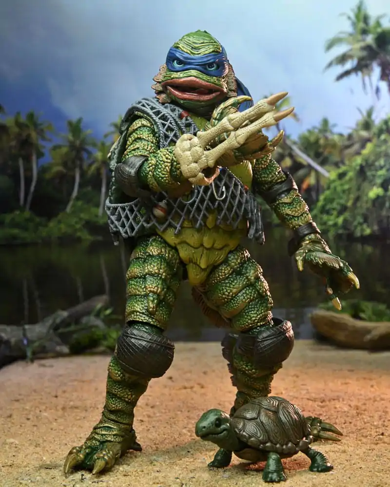 Universal Monsters x Teenage Mutant Ninja Turtles akcijska figura razmjera Leonardo kao stvorenje 18 cm fotografija proizvoda