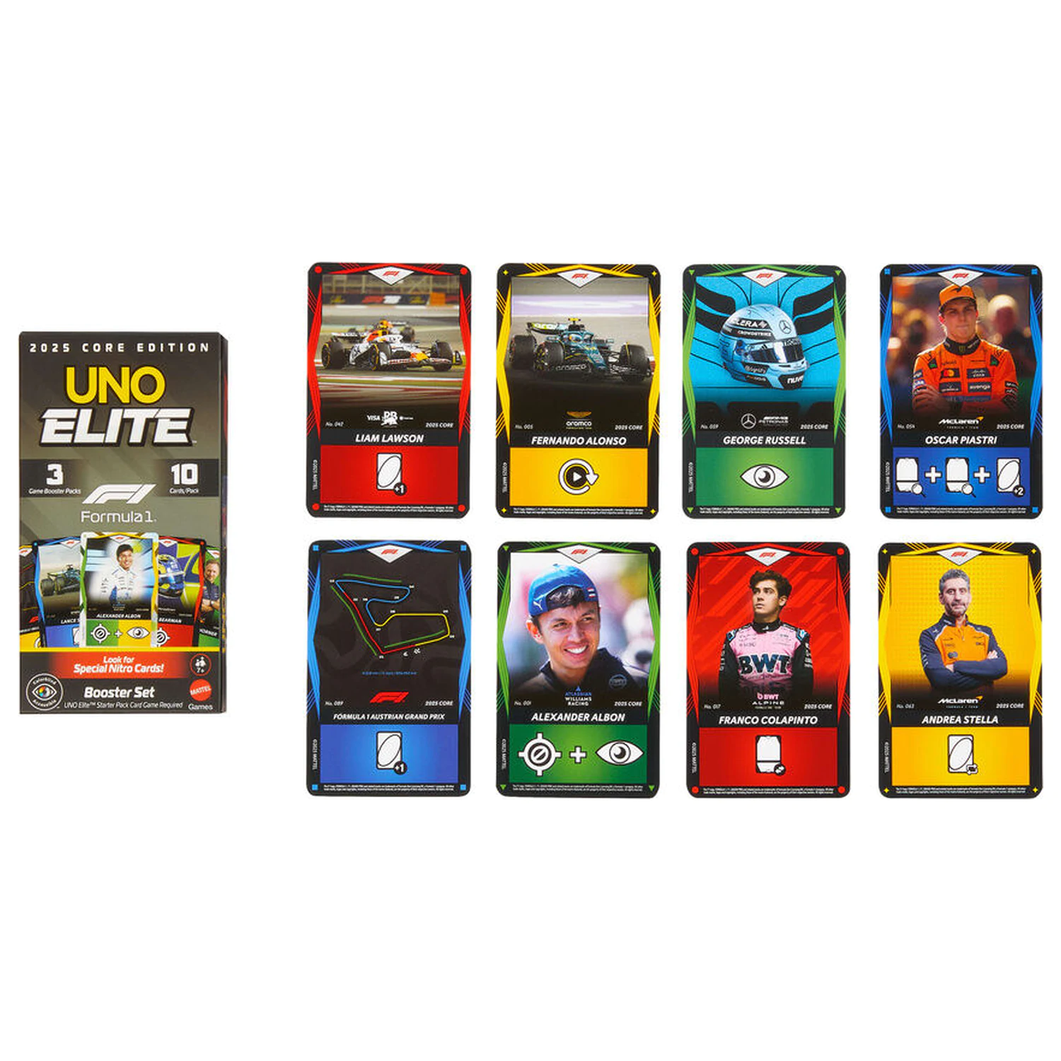 UNO Elite F1 Booster Pack kartaška igra fotografija proizvoda