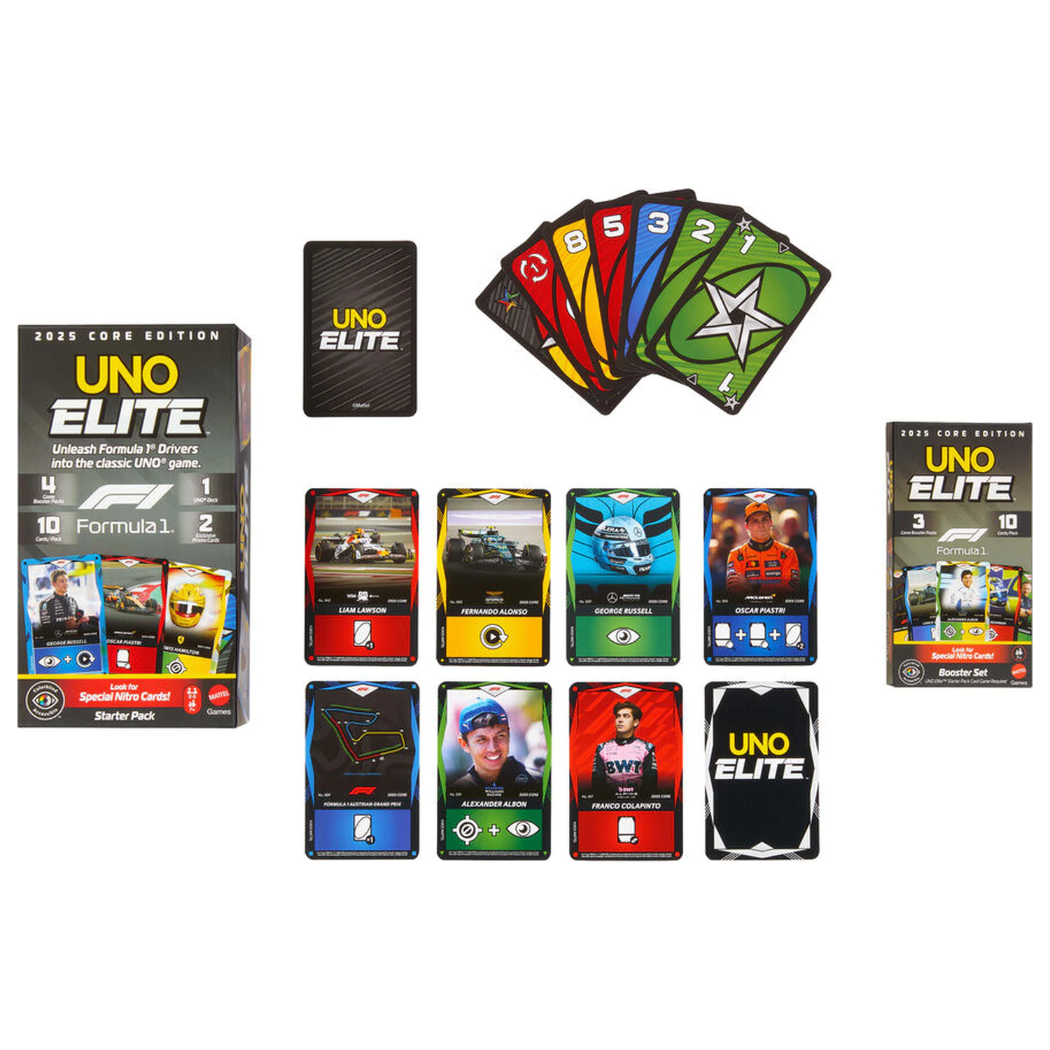 UNO Elite F1 Booster Pack kartaška igra fotografija proizvoda