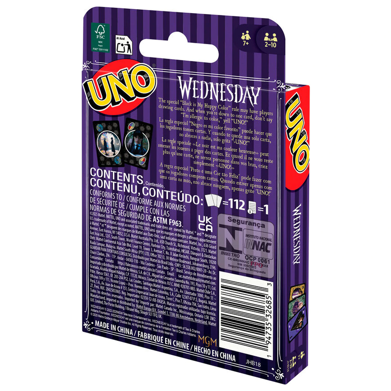UNO Wednesday kartaška igra fotografija proizvoda
