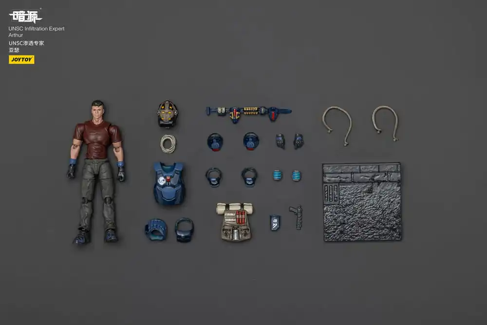 UNSC Dark Source Action Figure Infiltration Expert Arthur 7 cm fotografija proizvoda