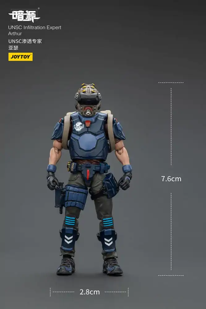 UNSC Dark Source Action Figure Infiltration Expert Arthur 7 cm fotografija proizvoda