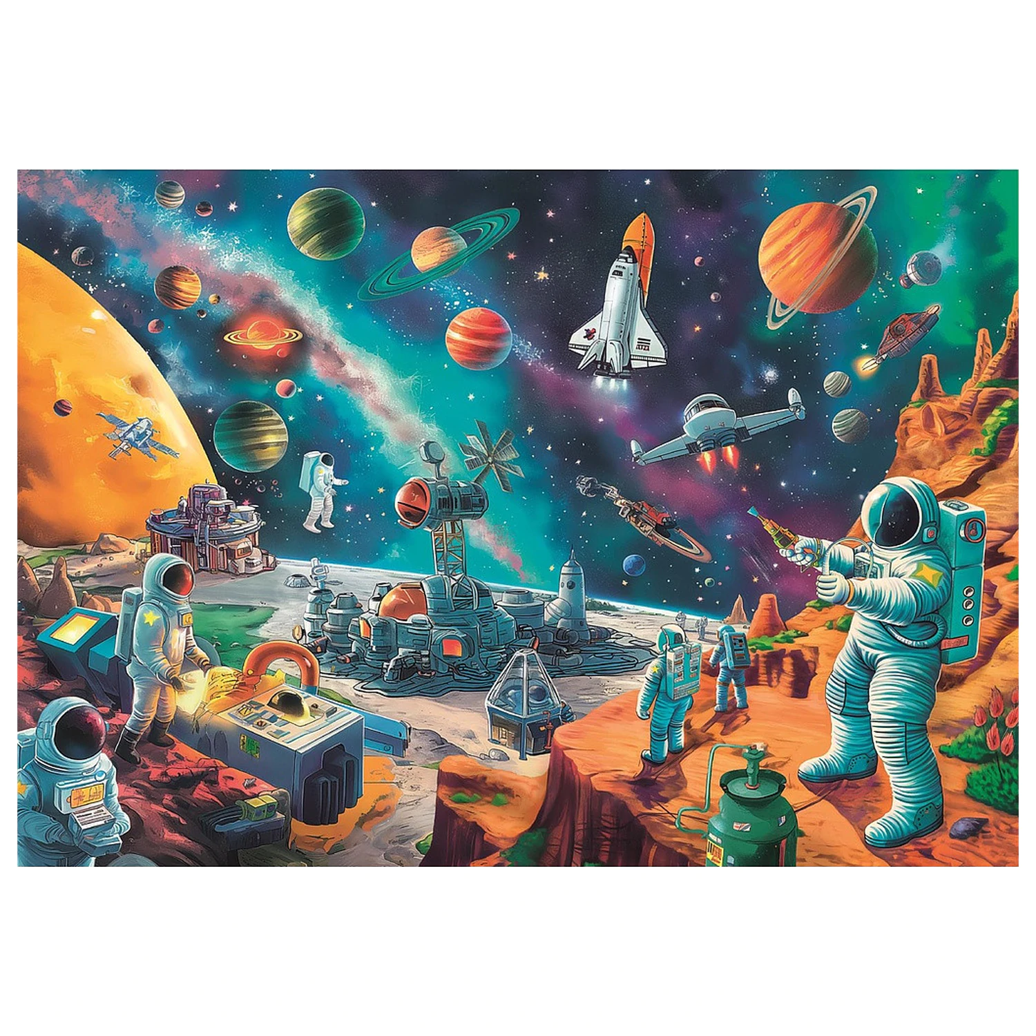 Space Cosmic Crew slagalica od 104 komada fotografija proizvoda