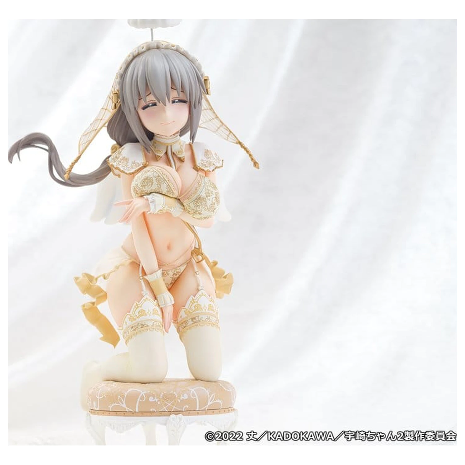 Uzaki-chan Wants to Hang Out! PVC Statua 1/7 Tsuki Uzaki Angel Ver. 19 cm fotografija proizvoda
