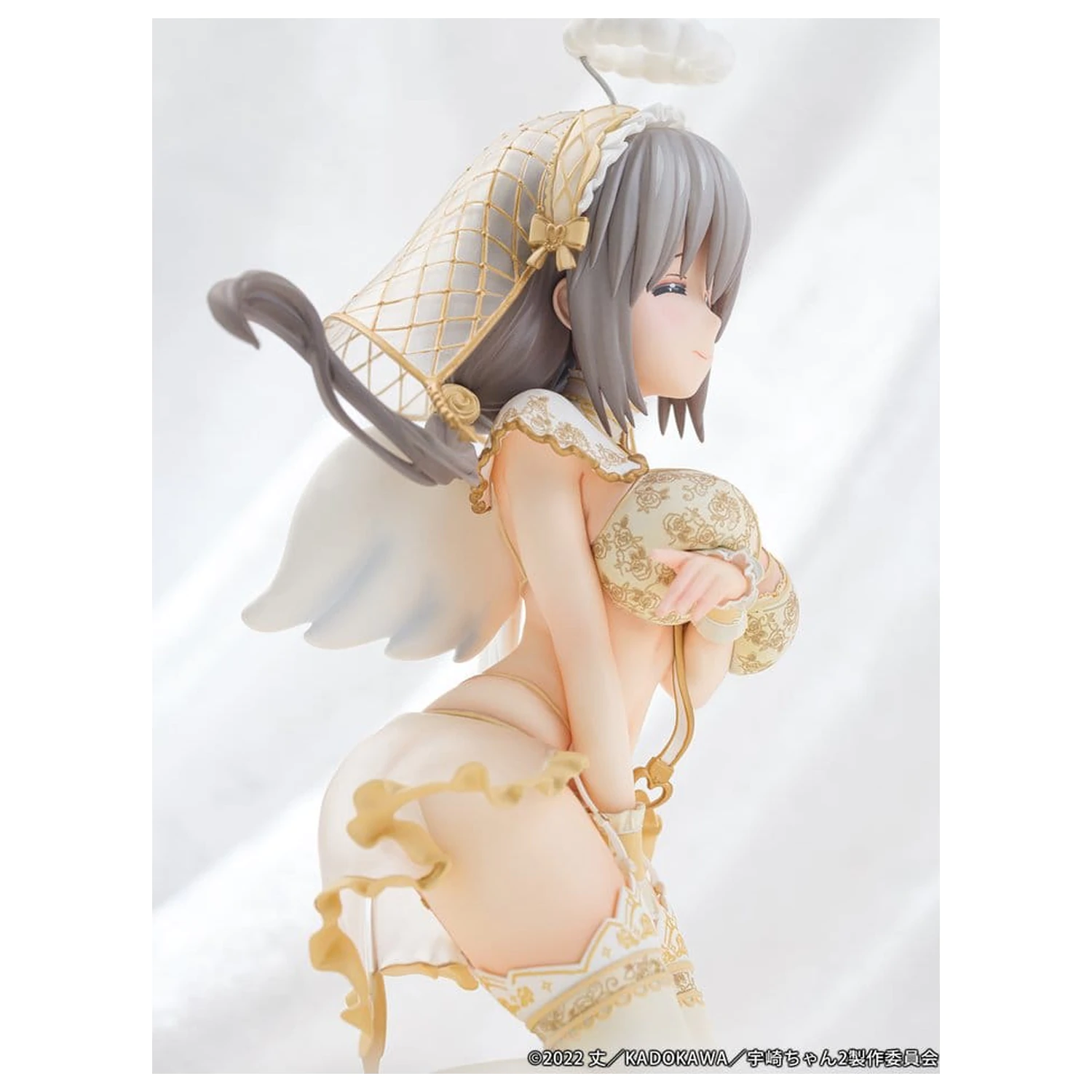 Uzaki-chan Wants to Hang Out! PVC Statua 1/7 Tsuki Uzaki Angel Ver. 19 cm fotografija proizvoda