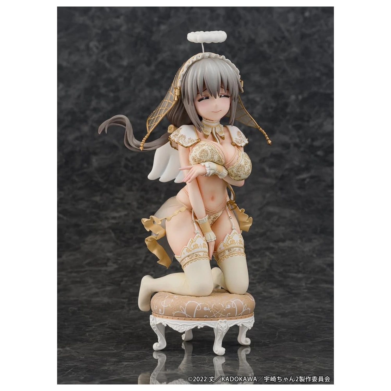 Uzaki-chan Wants to Hang Out! PVC Statua 1/7 Tsuki Uzaki Angel Ver. 19 cm fotografija proizvoda