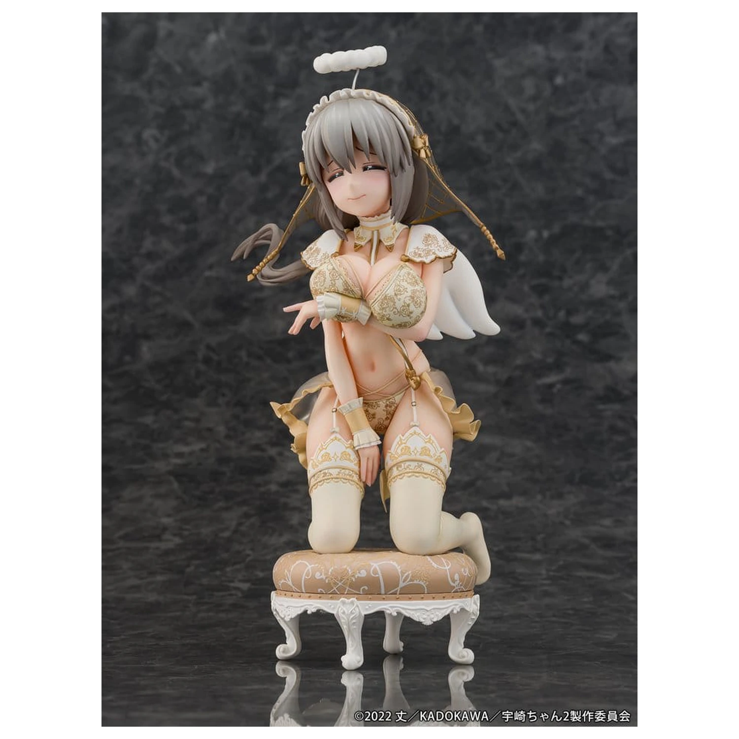 Uzaki-chan Wants to Hang Out! PVC Statua 1/7 Tsuki Uzaki Angel Ver. 19 cm fotografija proizvoda
