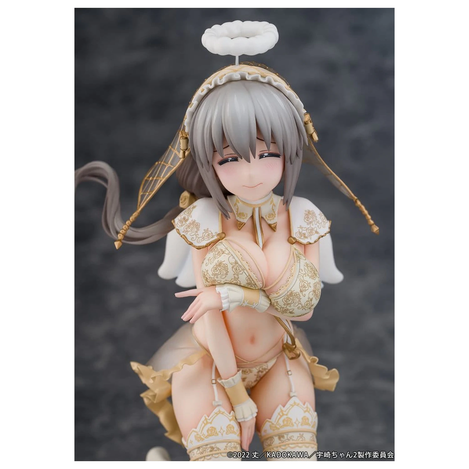 Uzaki-chan Wants to Hang Out! PVC Statua 1/7 Tsuki Uzaki Angel Ver. 19 cm fotografija proizvoda