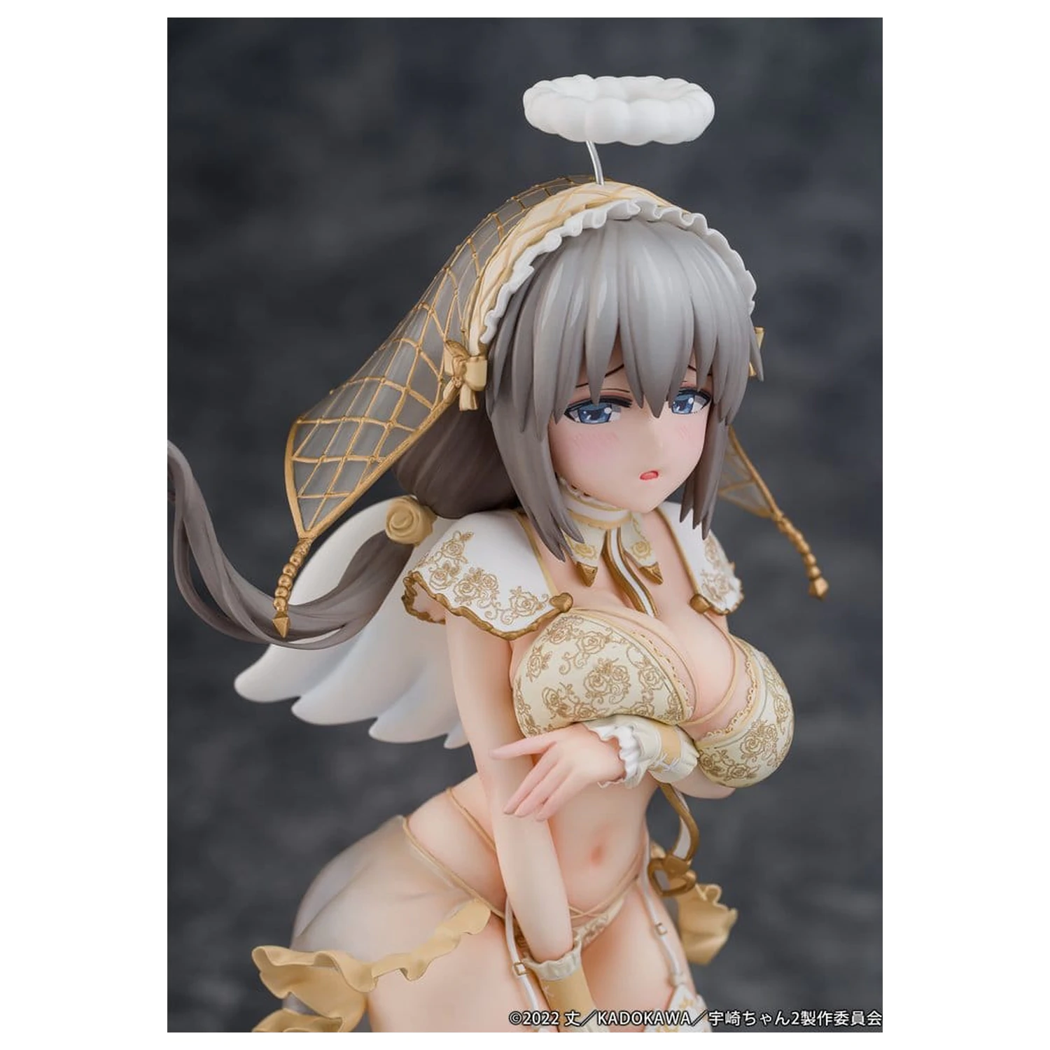 Uzaki-chan Wants to Hang Out! PVC Statua 1/7 Tsuki Uzaki Angel Ver. 19 cm fotografija proizvoda