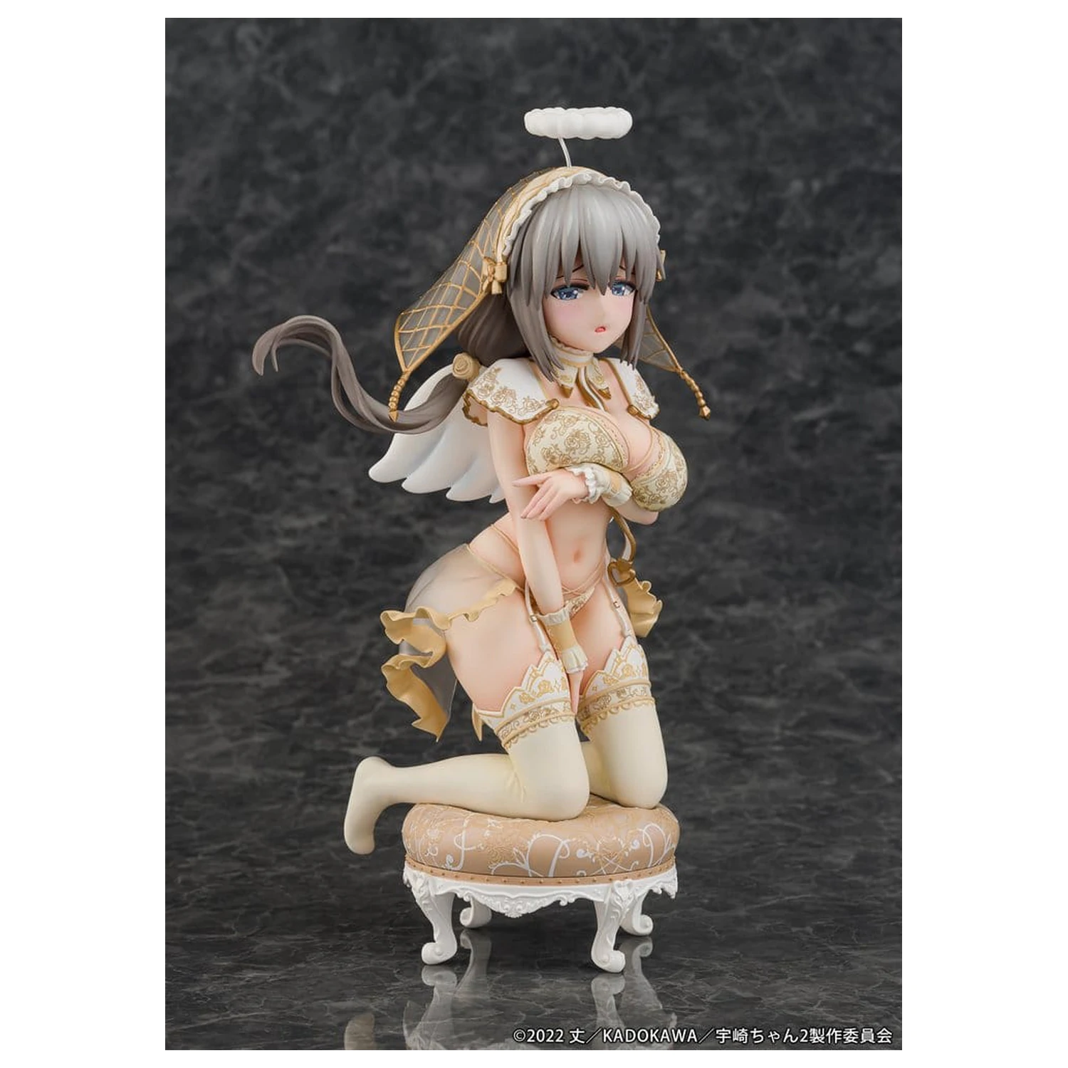 Uzaki-chan Wants to Hang Out! PVC Statua 1/7 Tsuki Uzaki Angel Ver. 19 cm fotografija proizvoda